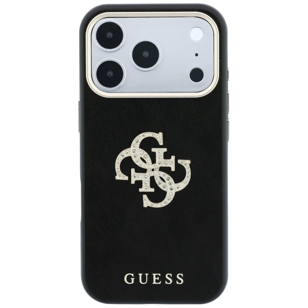Guess Smooth & Big Strass Logo & Strap - θήκη για Apple iPhone 18 Pro / 17 Pro - Μαύρο - Image 4