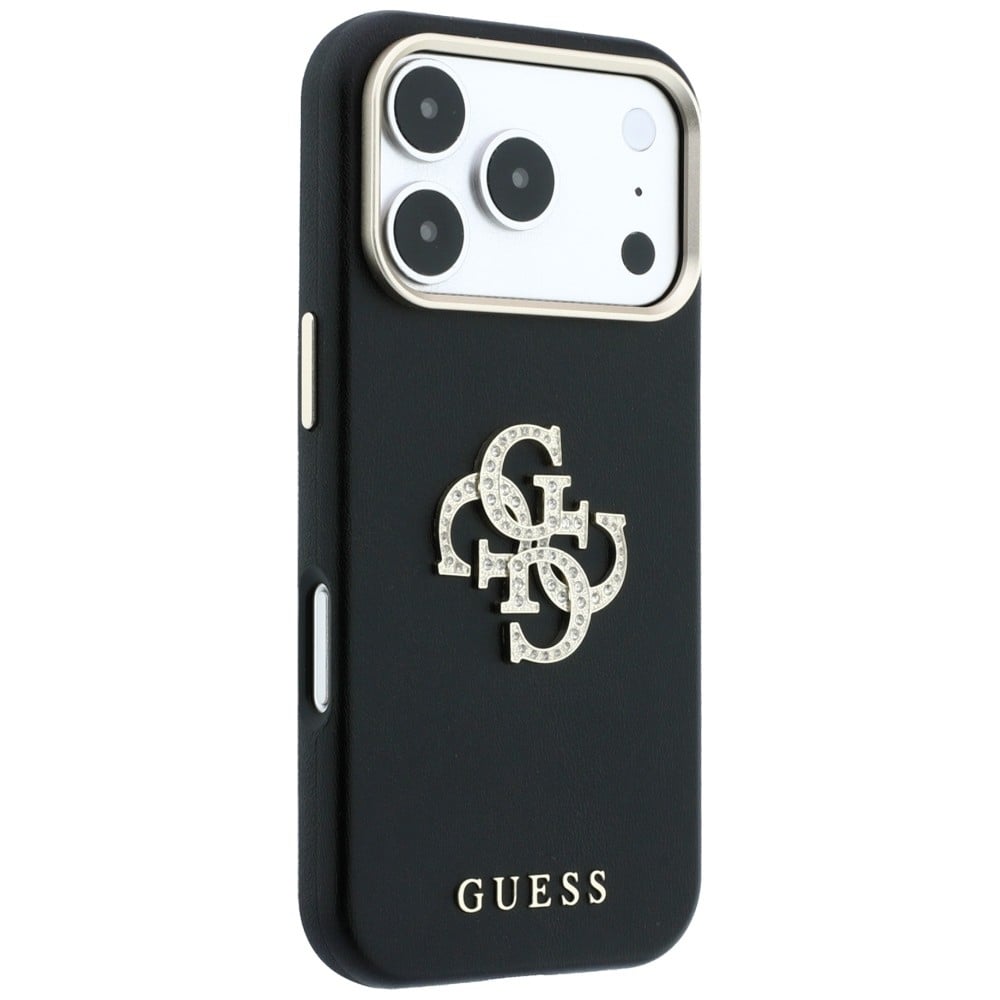Guess Smooth & Big Strass Logo & Strap - θήκη για Apple iPhone 18 Pro / 17 Pro - Μαύρο - Image 5