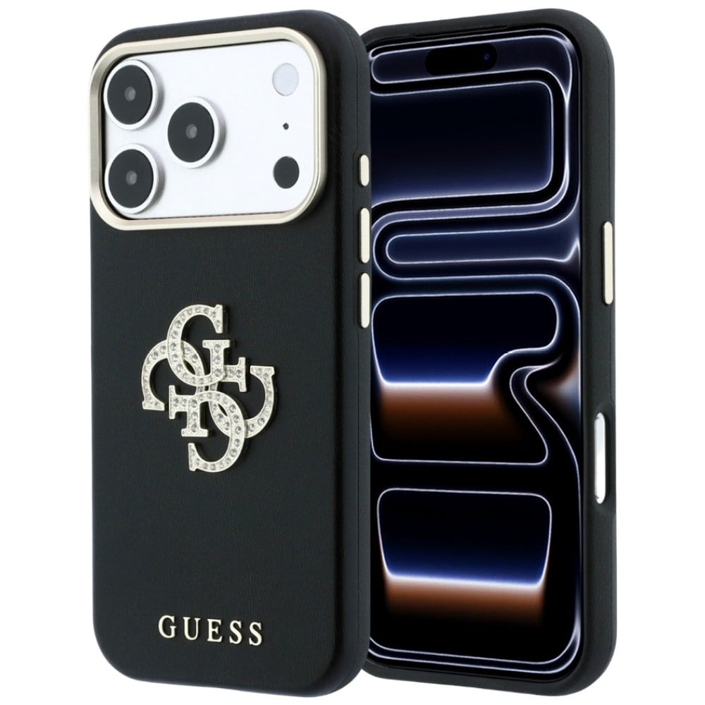 Guess Smooth & Big Strass Logo & Strap - θήκη για Apple iPhone 18 Pro Max / 17 Pro Max - Μαύρο - Image 2