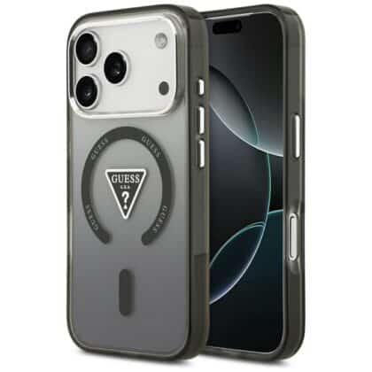 Guess IML Gradient Triangle Logo MagSafe - θήκη για Apple iPhone 18 Pro Max / 17 Pro Max - Μαύρο
