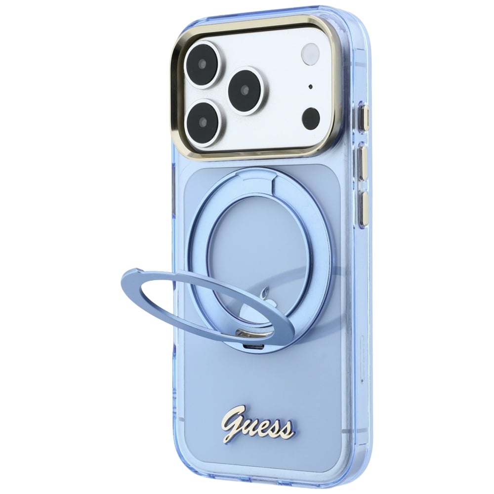 Guess IML Ring Stand - θήκη για Apple iPhone 18 Pro Max / 17 Pro Max - Μπλε - Image 2