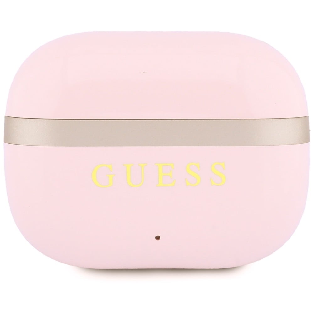 Ακουστικά TWS Guess Glossy Gold Line Classic Logo ροζ - Image 3