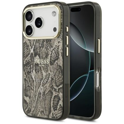Guess Python Pattern MagSafe - θήκη για Apple iPhone 18 Pro Max / 17 Pro Max - Καφέ