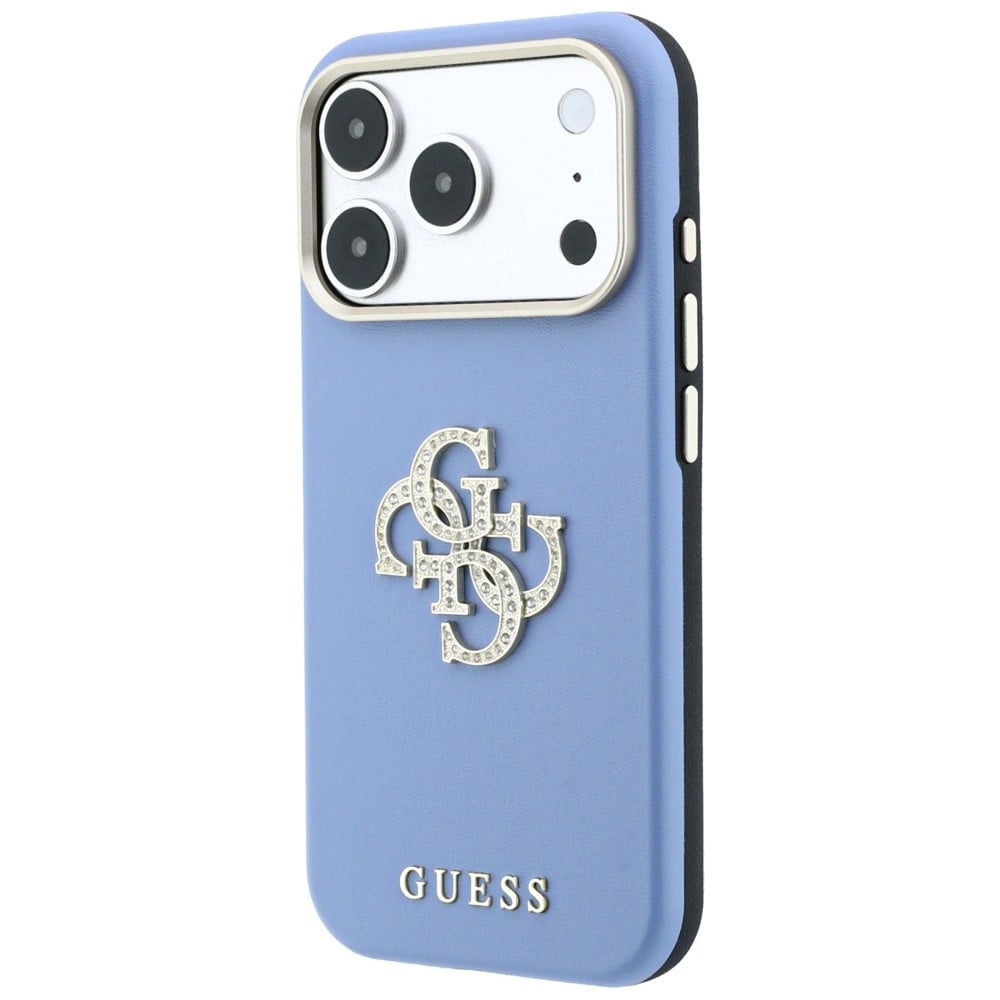 Guess Smooth & Big Strass Logo & Strap - θήκη για Apple iPhone 18 Pro / 17 Pro - Μπλε - Image 3