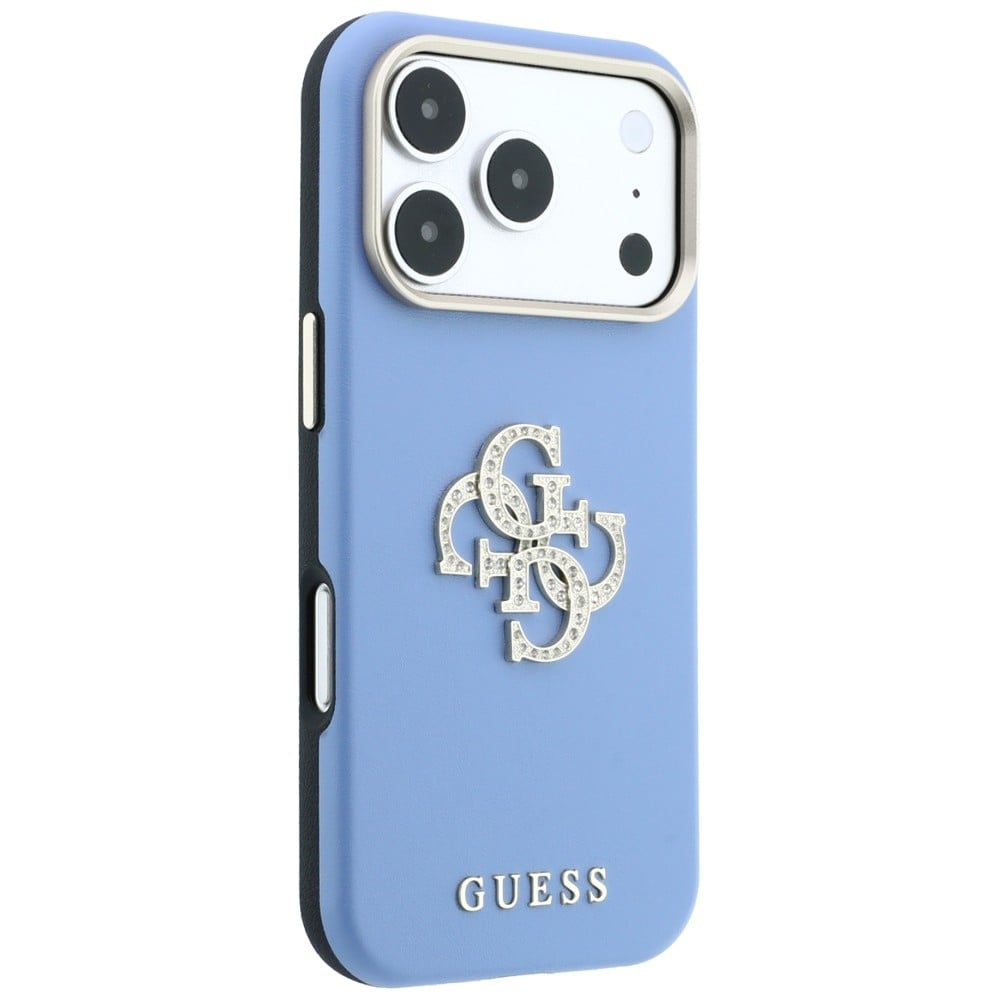 Guess Smooth & Big Strass Logo & Strap - θήκη για Apple iPhone 18 Pro / 17 Pro - Μπλε - Image 5