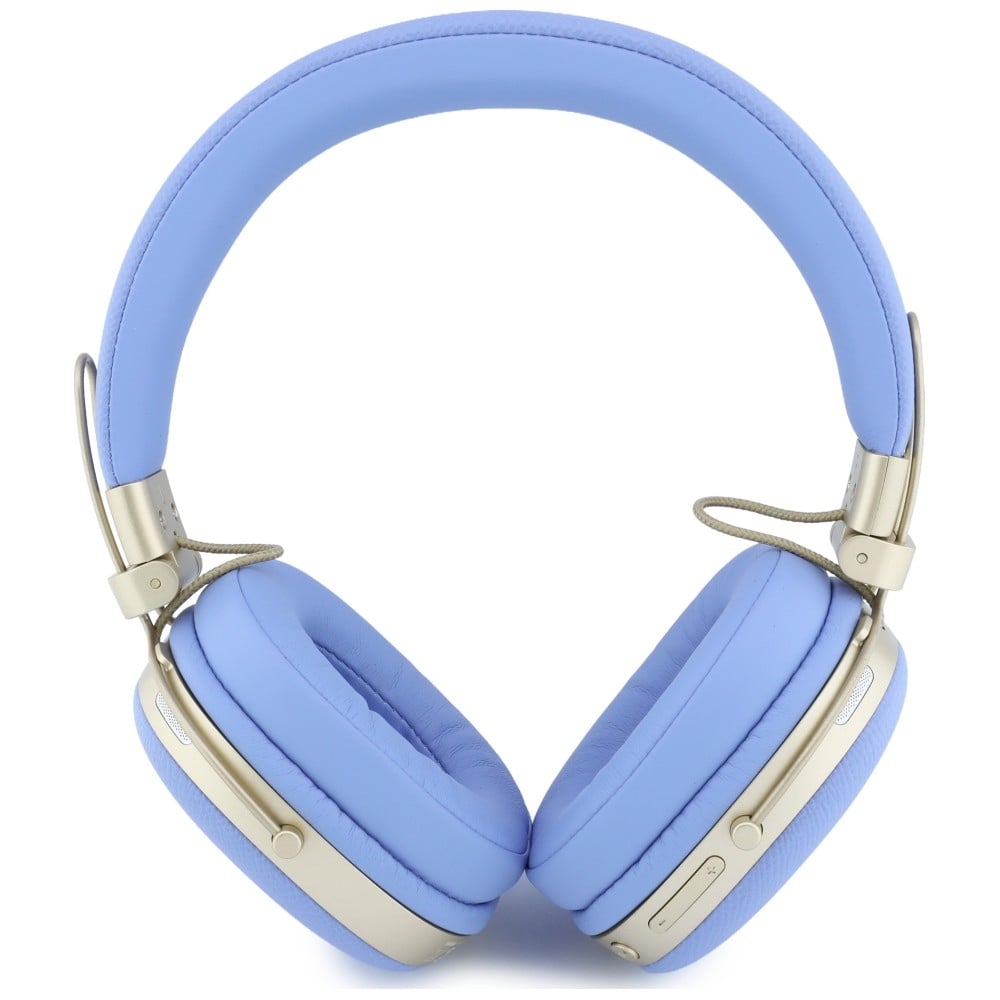 Ακουστικά Guess Grained Triangle Gold Logo Bluetooth ENC μπλε - Image 3