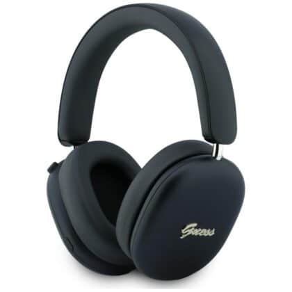 Ακουστικά Guess Bluetooth ENC Metallic Effect Metal Script Logo μαύρο