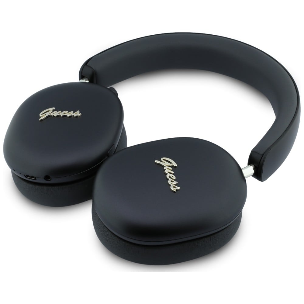 Ακουστικά Guess Bluetooth ENC Metallic Effect Metal Script Logo μαύρο - Image 5