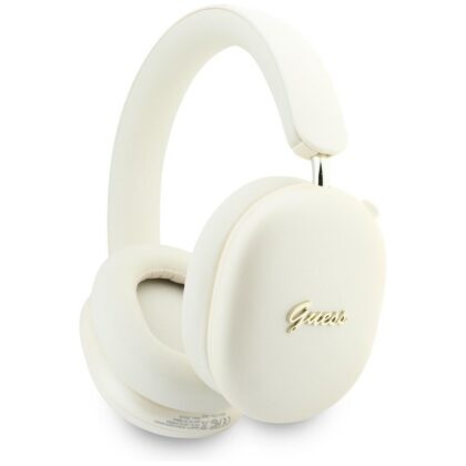 Ακουστικά Guess Metallic Effect Metal Script Logo Bluetooth ENC μπεζ