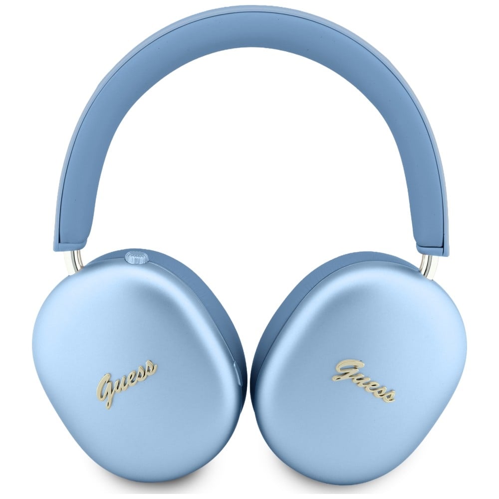 Guess Ακουστικά Over-ear Metallic Effect Metal Script Logo Bluetooth ENC μπλε - Image 3