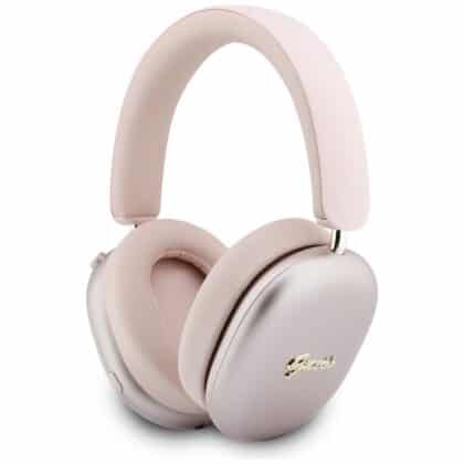 Guess Ακουστικά Over-Ear Bluetooth ENC, Μεταλλικό Εφέ, Ροζ