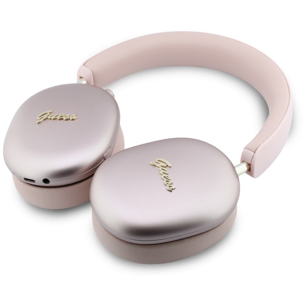 Ακουστικά Guess Bluetooth ENC Μεταλλικό Εφέ Ροζ - Image 5