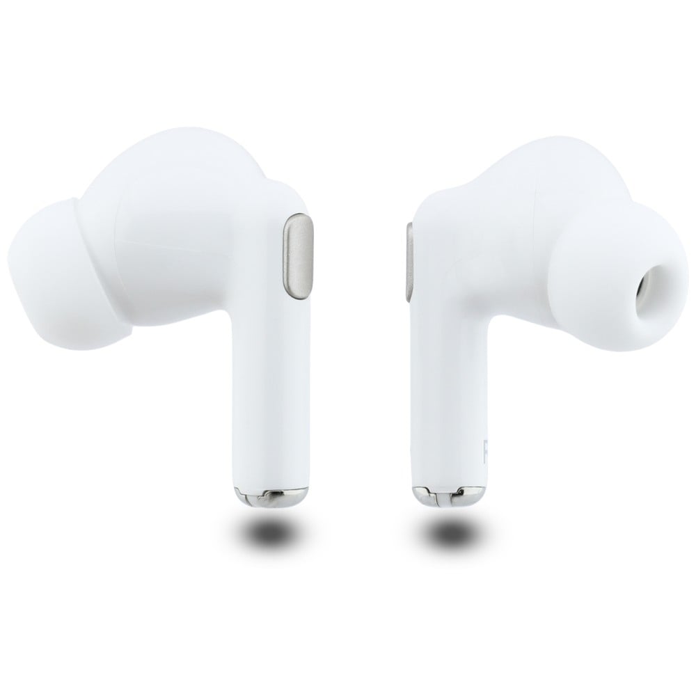 Guess Earphones TWS Glossy Gold Line Classic Logo λευκό - Image 5