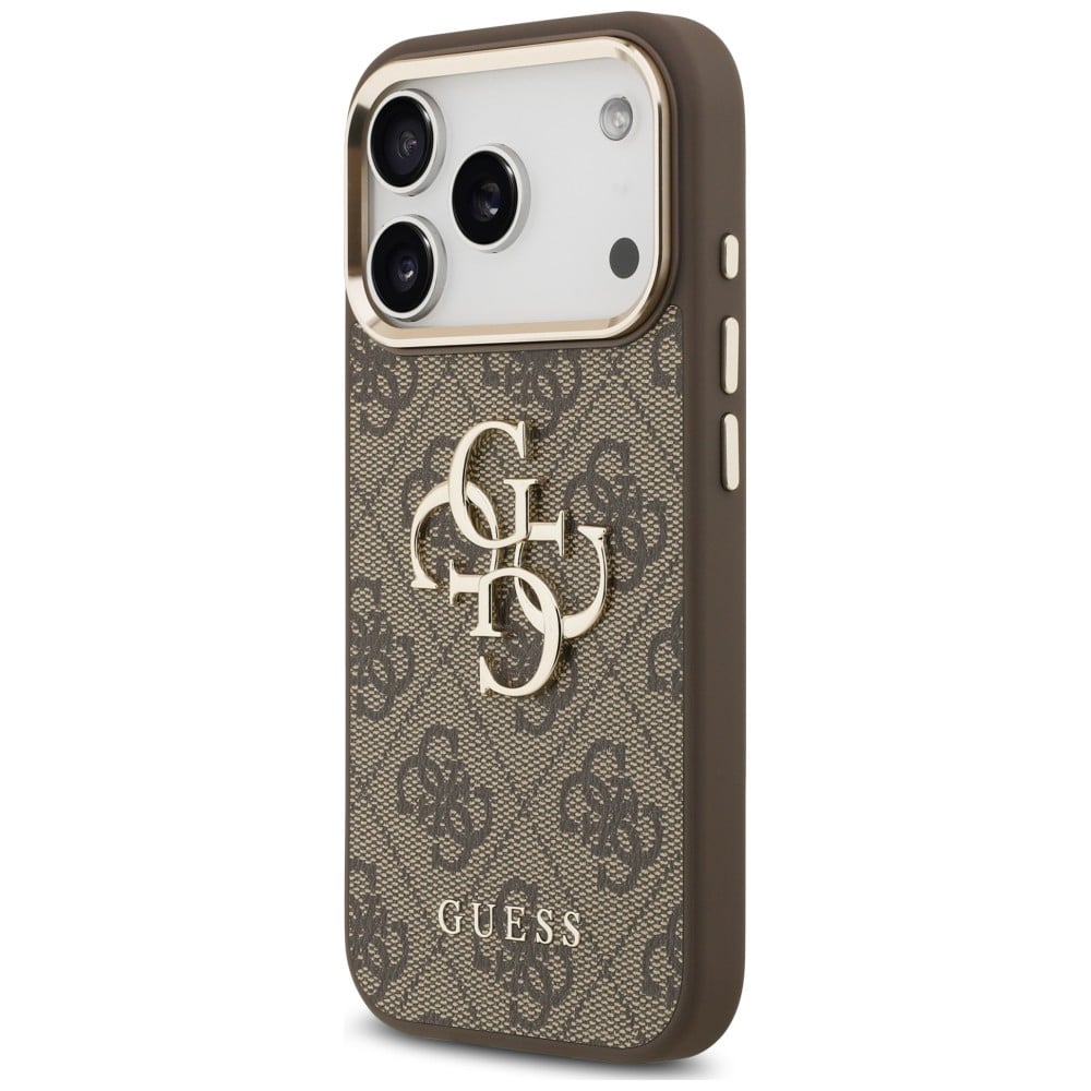 Guess 4G Strap Classic Logo Metal Trims - θήκη για Apple iPhone 18 Pro / 17 Pro - Καφέ - Image 3
