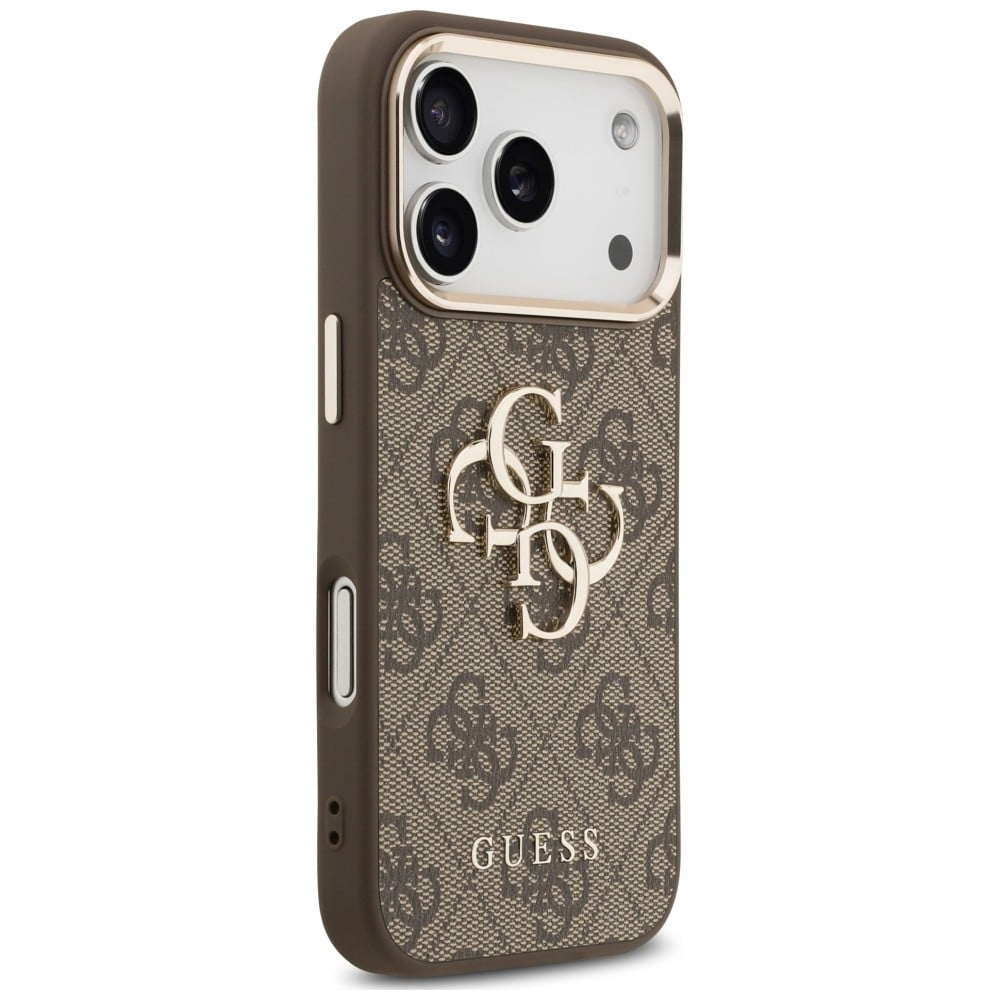Guess 4G Strap Classic Logo Metal Trims - θήκη για Apple iPhone 18 Pro / 17 Pro - Καφέ - Image 5