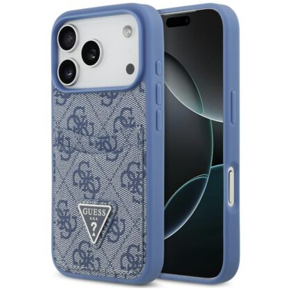 Guess 4G Double Card Triangle - θήκη για Apple iPhone 18 Pro / 17 Pro - Μπλε