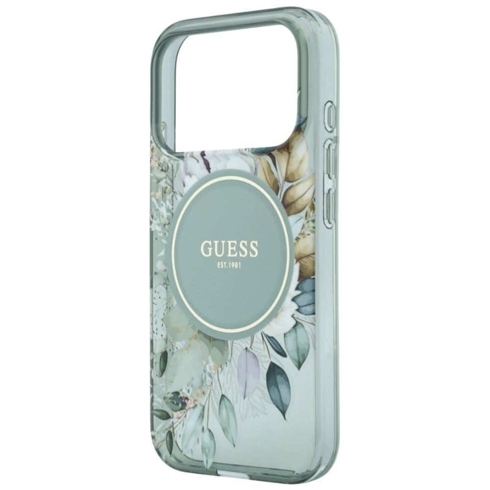 Guess IML Flowers Pearl Strap - θήκη για Apple iPhone 18 Pro Max / 17 Pro Max - Πράσινο - Image 5