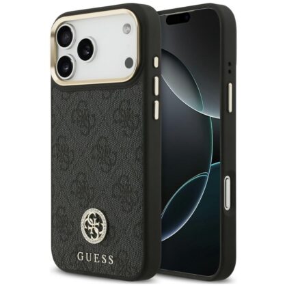 Guess 4G Strass Logo MagSafe - θήκη για Apple iPhone 18 Pro Max / 17 Pro Max - Μαύρο