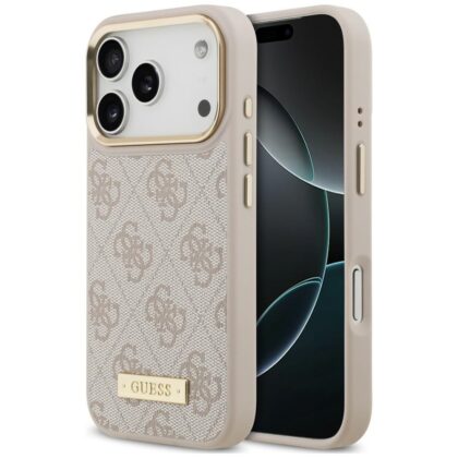 Guess 4G Logo Plate - θήκη για Apple iPhone 18 Pro Max / 17 Pro Max - Ροζ