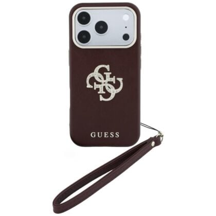 Guess Smooth & Big Strass Logo & Strap - θήκη για Apple iPhone 18 Pro / 17 Pro - Κόκκινο