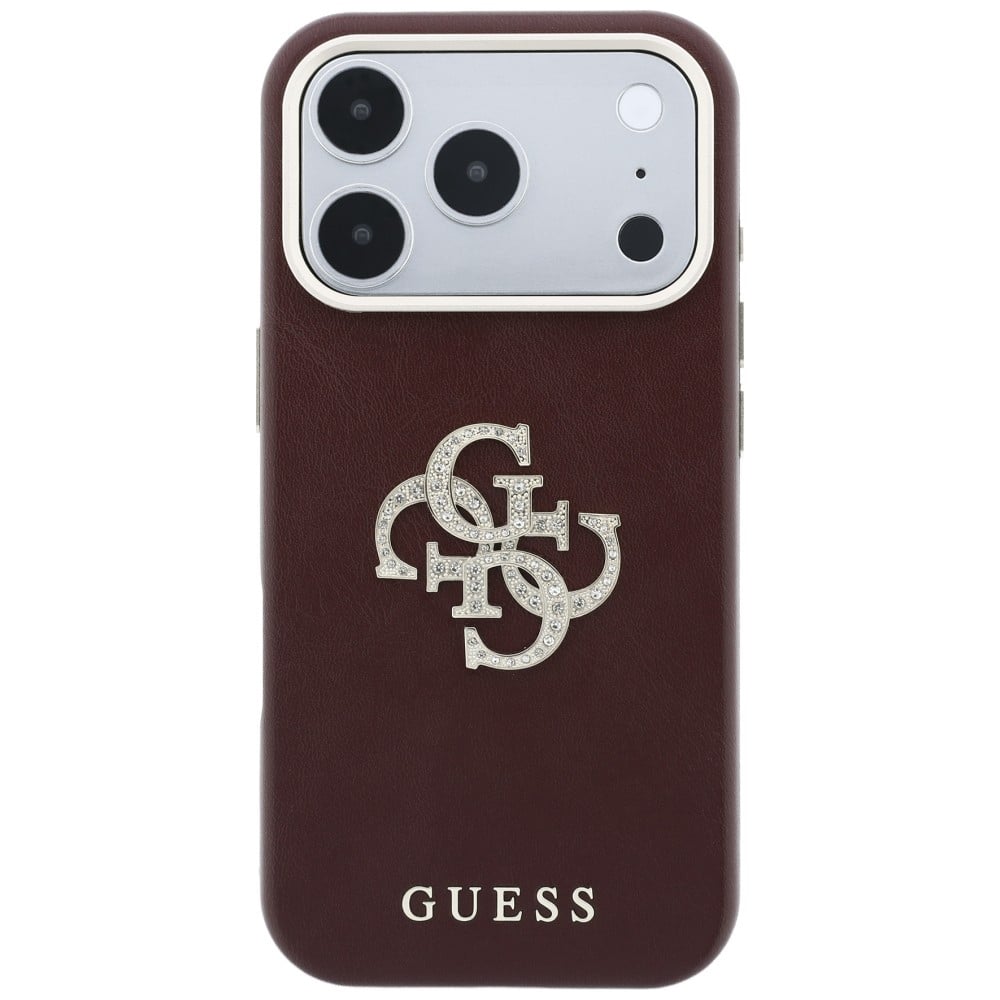 Guess Smooth & Big Strass Logo & Strap - θήκη για Apple iPhone 18 Pro / 17 Pro - Κόκκινο - Image 3