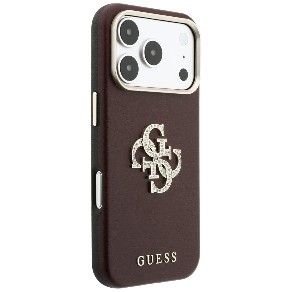 Guess Smooth & Big Strass Logo & Strap - θήκη για Apple iPhone 18 Pro / 17 Pro - Κόκκινο - Image 4