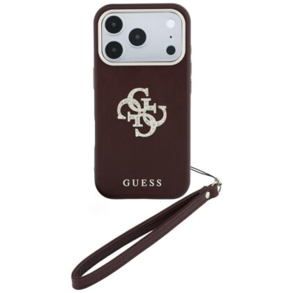 Guess Smooth & Big Strass Logo & Strap - θήκη για Apple iPhone 18 Pro Max / 17 Pro Max - Κόκκινο