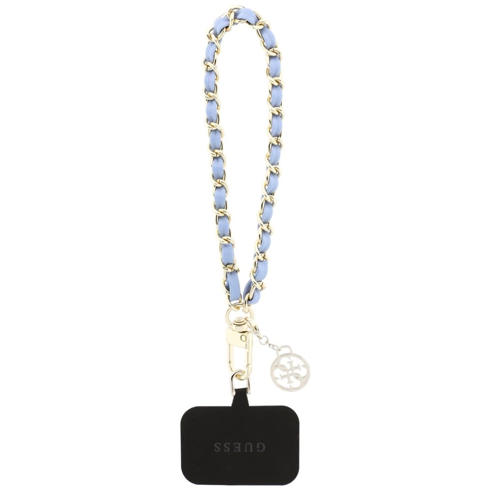 Guess Saffiano Chain 4G Charm Λουράκι Τηλεφώνου, Μπλε - Image 2