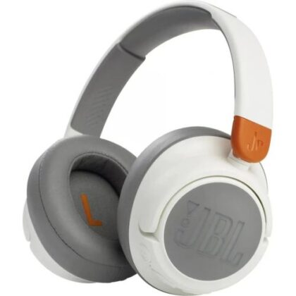 JBL JR460NC Ασύρματα Ακουστικά On-Ear Bluetooth για Παιδιά με Ακύρωση Θορύβου, Λευκό/Καφέ