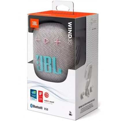 JBL Wind 3S Φορητό Ηχείο Bluetooth για Ποδήλατα, Γκρι, EU