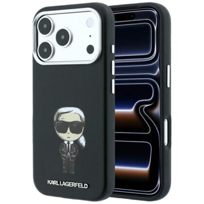 Karl Lagerfeld Smooth Leather Ikonik Sketch - θήκη για Apple iPhone 18 Pro Max / 17 Pro Max - Μαύρο