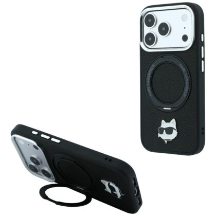 Karl Lagerfeld Choupette Head Pin - θήκη για Apple iPhone 18 Pro / 17 Pro - Μαύρο
