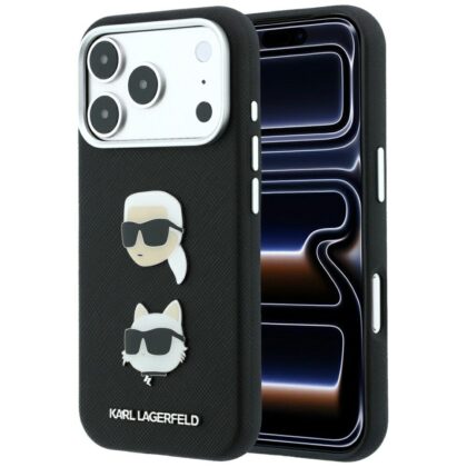 Karl Lagerfeld Saffiano - θήκη για Apple iPhone 18 Pro / 17 Pro - Μαύρο