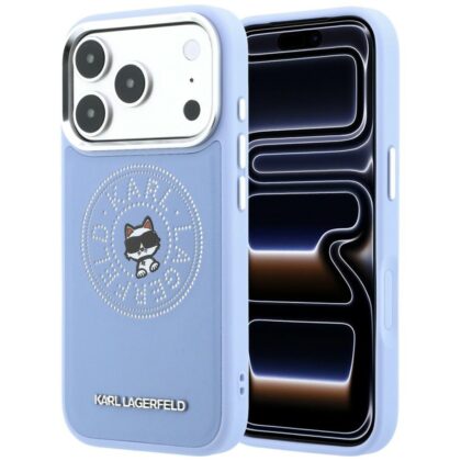 Karl Lagerfeld Point & Choupette Sketch - θήκη για Apple iPhone 18 Pro Max / 17 Pro Max - Μπλε