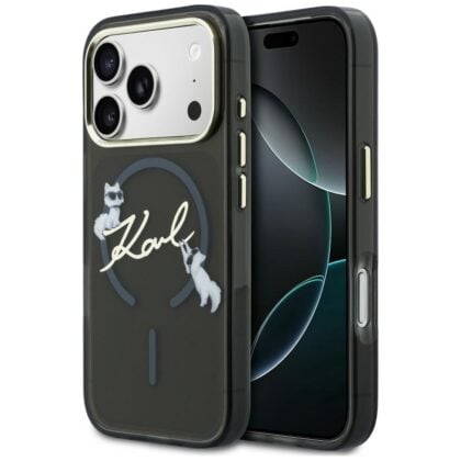 Karl Lagerfeld Script Logo - θήκη για Apple iPhone 18 Pro Max / 17 Pro Max - Μαύρο