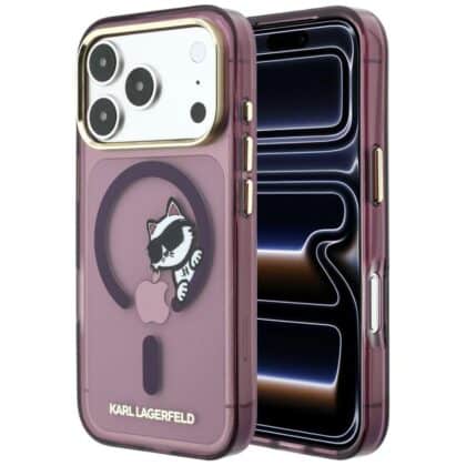 Karl Lagerfeld IML Peekaboo Print Metal Frame - θήκη για Apple iPhone 18 Pro Max / 17 Pro Max - Κόκκινο