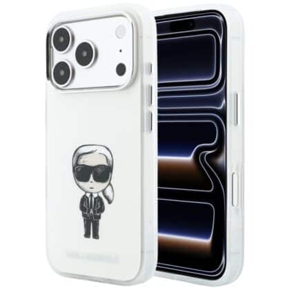 Karl Lagerfeld IML Ikonik Sketch Print - θήκη για Apple iPhone 18 Pro / 17 Pro - Μπεζ