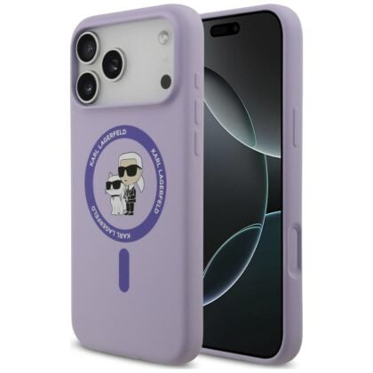 Karl Lagerfeld Silicone Karl&Choupette Ring MagSafe - θήκη για Apple iPhone 18 Pro Max / 17 Pro Max - Πολύχρωμο