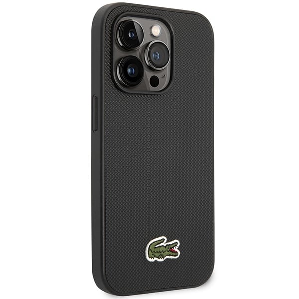 Lacoste LCHMP14XPVCK iPhone 14 Pro Max 6.7" μαύρη σκληρή θήκη με σχέδιο Iconic Petit Pique και MagSafe - Image 4