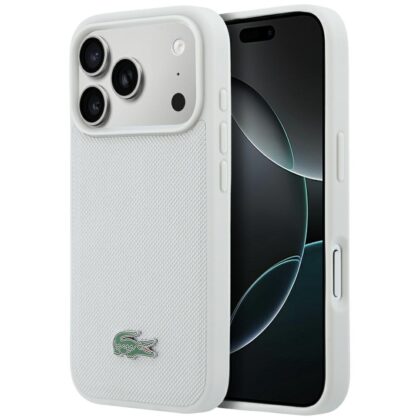 Lacoste Petit Pique Lacquer Logo MagSafe - θήκη για Apple iPhone 18 Pro / 17 Pro - Γκρι
