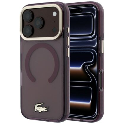 Lacoste IML Shockproof Gold Logo - θήκη για Apple iPhone 18 Pro / 17 Pro - Κόκκινο