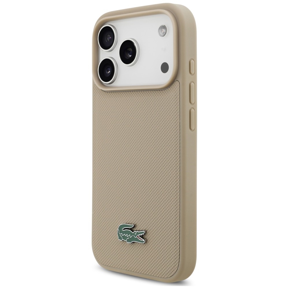 Lacoste Petit Pique Lacquer Logo MagSafe - θήκη για Apple iPhone 18 Pro Max / 17 Pro Max - Μπεζ - Image 2