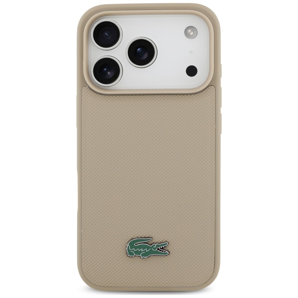 Lacoste Petit Pique Lacquer Logo MagSafe - θήκη για Apple iPhone 18 Pro Max / 17 Pro Max - Μπεζ - Image 3