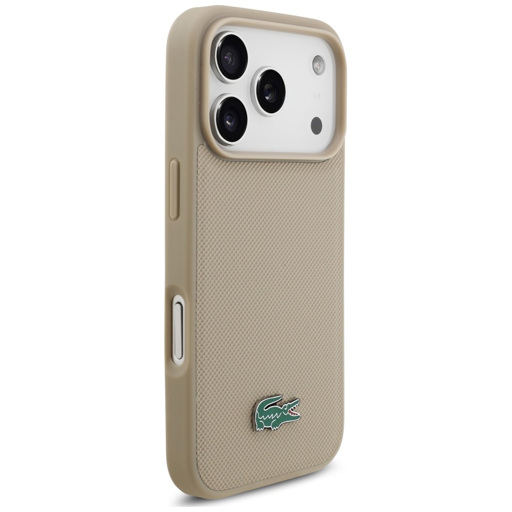 Lacoste Petit Pique Lacquer Logo MagSafe - θήκη για Apple iPhone 18 Pro Max / 17 Pro Max - Μπεζ - Image 4