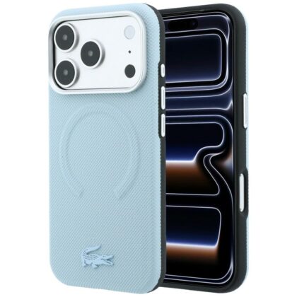 Lacoste Petit Pique Embossed - θήκη για Apple iPhone 18 Pro / 17 Pro - Μπλε