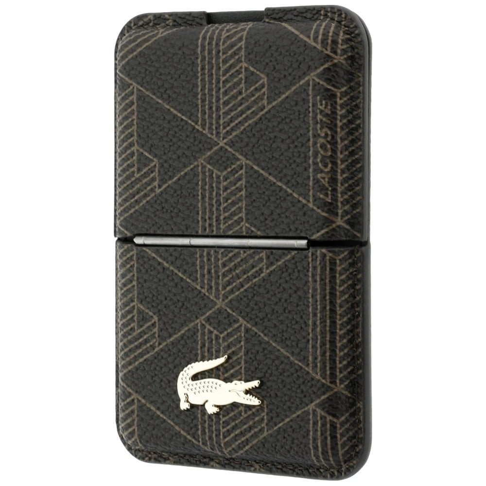 Πορτοφόλι με μαγνήτη και βάση Lacoste The Blend MagSafe καφέ - Image 3