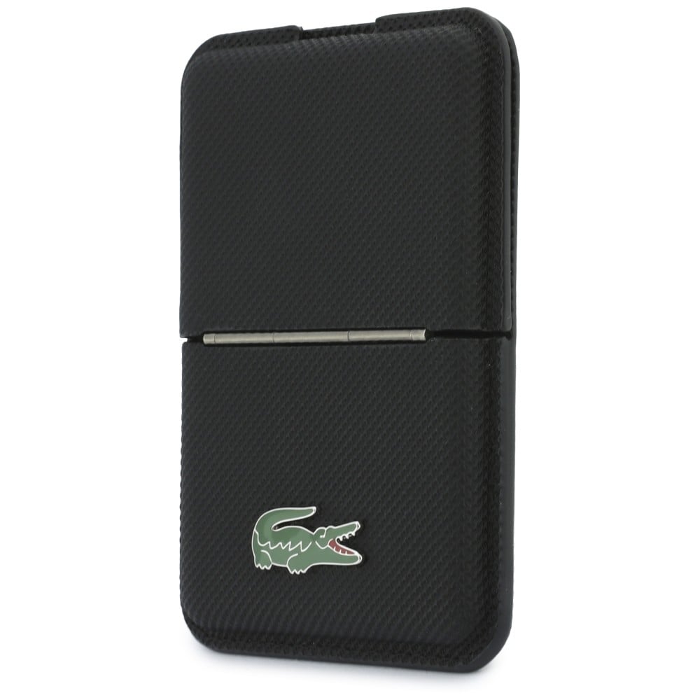 Lacoste Iconic Petit Pique MagSafe μαγνητικό πορτοφόλι με βάση μαύρο - Image 2