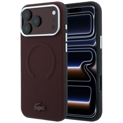 Lacoste Petit Pique Embossed - θήκη για Apple iPhone 18 Pro Max / 17 Pro Max - Κόκκινο