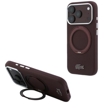 Lacoste Petit Pique - θήκη για Apple iPhone 18 Pro / 17 Pro - Κόκκινο