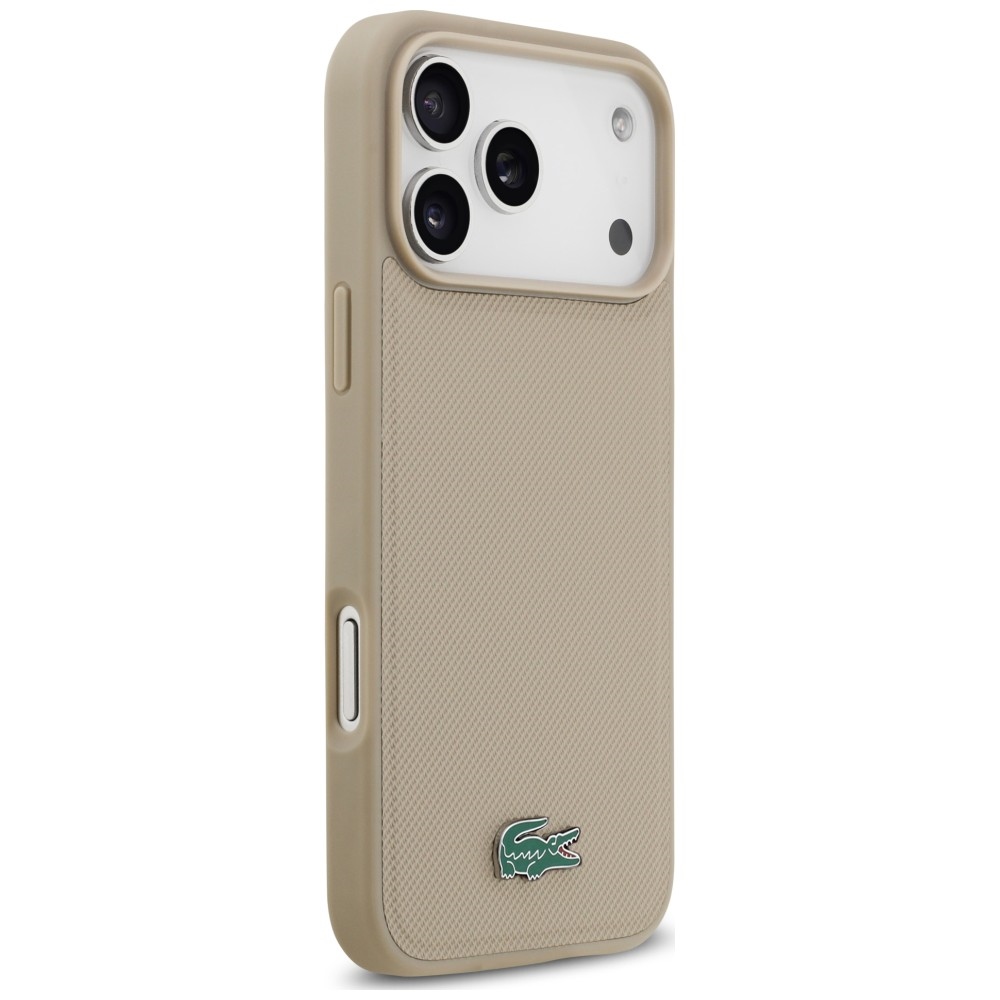 Lacoste Petit Pique Lacquer Logo MagSafe - θήκη για Apple iPhone 18 Pro / 17 Pro - Μπεζ - Image 4